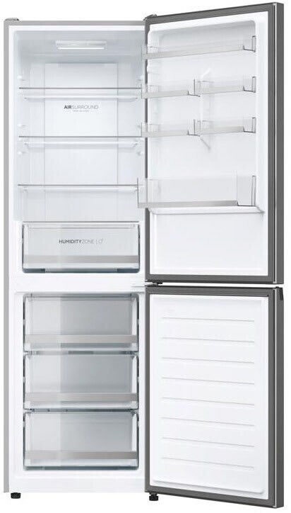 Haier HDW1618DNPK Kühlgefrierkombination silber EEK:D