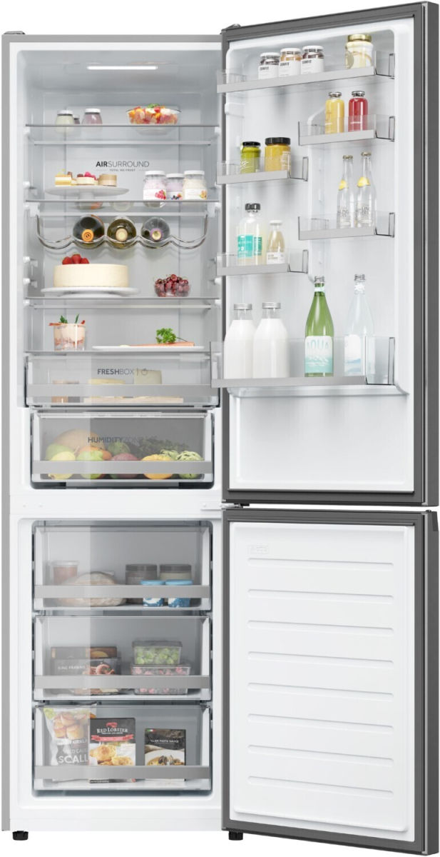 Haier HDW5620CNPK Kühlgefrierkombination silber EEK:C