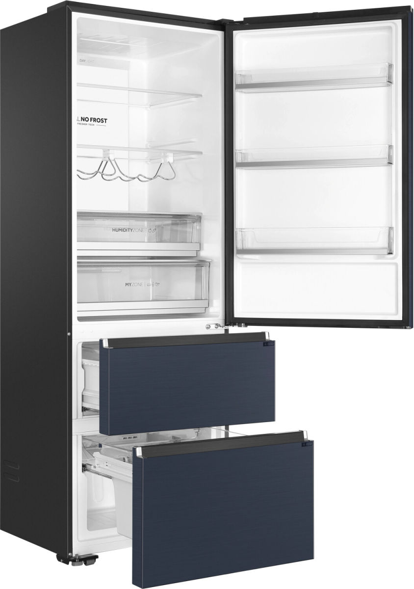 Haier HTW7720ENMB Kühlgefrierkombination schwarz EEK:E