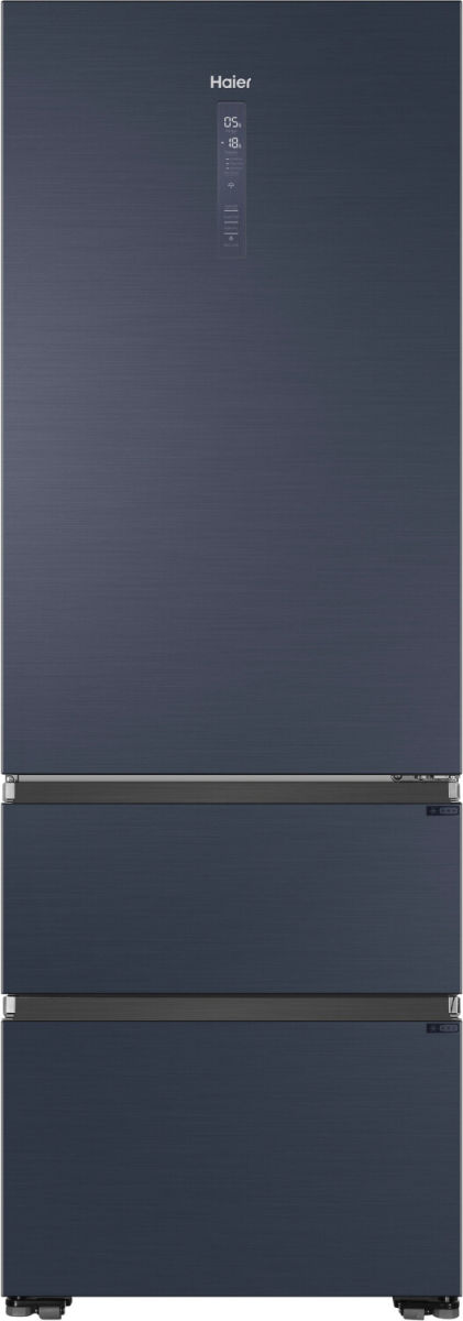 Haier HTW7720ENMB Kühlgefrierkombination schwarz EEK:E