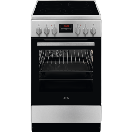 AEG CCB54481BM Standherd Glaskeramik Edelstahl 50cm EEK:A