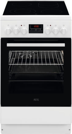 AEG CCB54481BW Standherd Glaskeramik weiß 50cm EEK:A