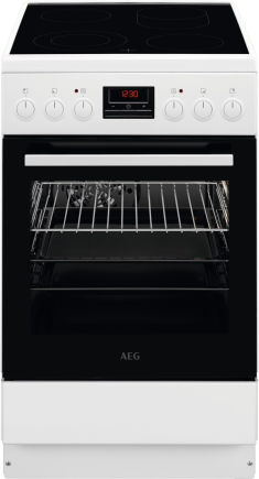 AEG CCB54482BW Standherd Glaskeramik weiß 50cm EEK:A