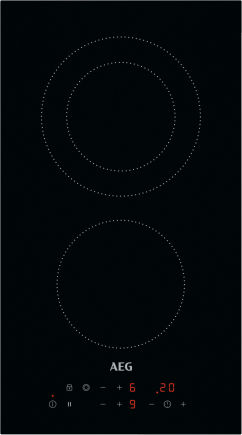 AEG HRB32310CB Glaskeramikkochfeld Domino 30cm autark