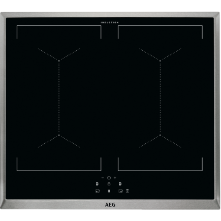 AEG IEE64050XB Induktionskochfeld Doppelbridge Edelstahl herdgebunden 60cm