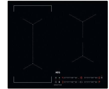 AEG IKK64441IB Induktionskochfeld Bridge flächenbündig 60cm