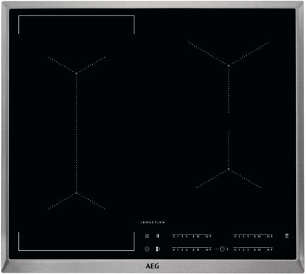 AEG IKS6446EXB Induktionskochfeld Bridge Edelstahl autark 60cm