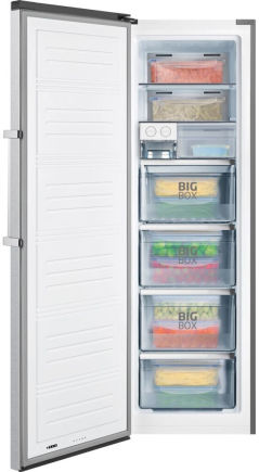 Amica GSN 328 150 E Gefrierschrank Edelstahloptik EEK:E