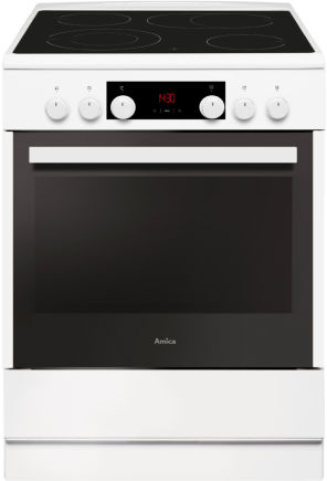 Amica SHC 914 100 W Standherd Glaskeramik weiß EEK:A