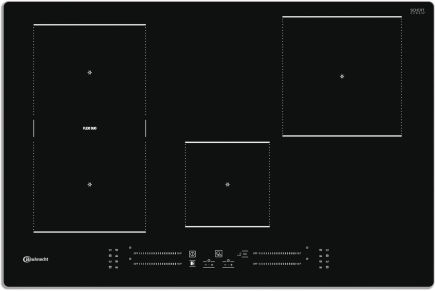 Bauknecht BS 2677C AL Induktionskochfeld Alurahmen autark 78cm