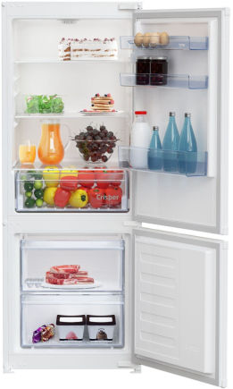 Beko BCSA240K4SN Einbau-Kühlgefrierkombi Nische 145cm Schlepptür EEK:E 