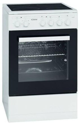 Bomann EHC 7939 Standherd Glaskeramik weiß EEK:A