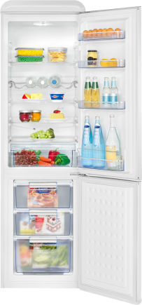 Bomann KGR 7328.1 Kühl-Gefrierkombi Retro weiß 188cm EEK:E