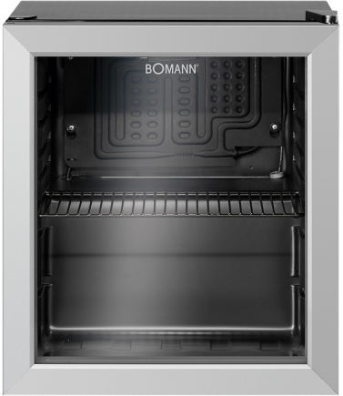 Bomann KSG 7282.1 Glastür-Kühlschrank schwarz EEK:F