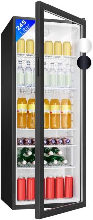 Bomann KSG 7289 Glastürkühlschrank schwarz 143cm EEK:E
