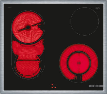 Bosch NKM645GA2E Glaskeramik Kochfeld Edelstahl 60cm