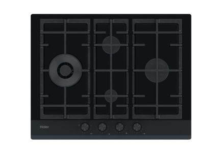 Haier HAVG5D4HB Gaskochfeld 60cm autark Glas schwarz