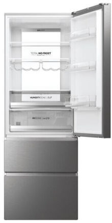 Haier HTW7720ENMP Kühlgefrierkombination silber EEK:E