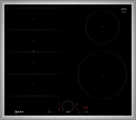 Neff T66SHE4L0 Induktionskochfeld Edelstahl 60cm autark