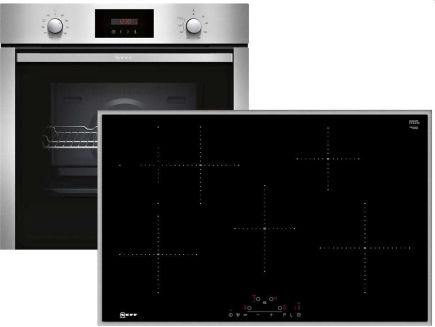 Neff XB48PI Backofen-Set Induktion Edelstahl 80cm EEK:A