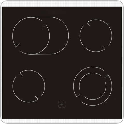 PKM BIC4-2KB GKU IX2 Herdset Glaskeramik EEK:A