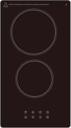 PKM EB-DCF-2X Glaskeramikkochfeld Domino 30cm autark