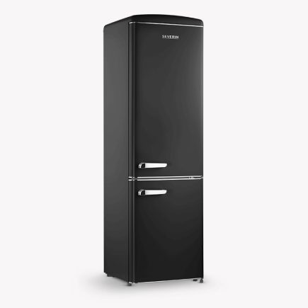 Severin RKG 8922 Retro-Kühl-Gefrierkombination schwarz EEK:E