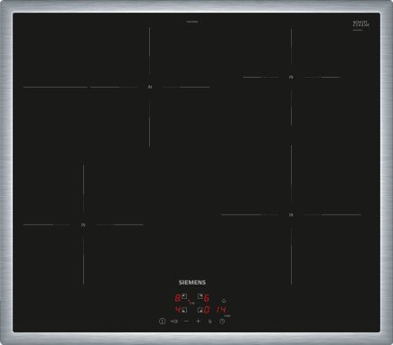 Siemens EH645BFB6E Induktionskochfeld Edelstahl 60cm autark