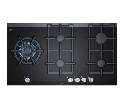Siemens ER9A6SB70 Gaskochfeld autark 90cm Glas schwarz