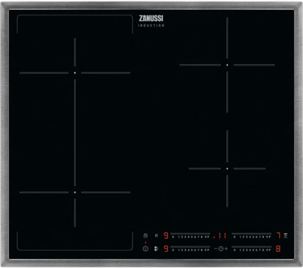 Zanussi ZIFN644X Induktionskochfeld Edelstahl 60cm autark