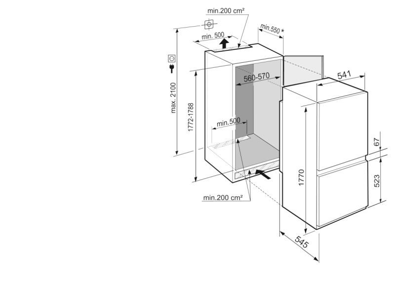 Liebherr ICBSd 5122 Plus BioFresh Einbau-Kühlgefrierkombination EEK:D