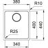 Franke Mythos MYK 110-34 Unterbau-Spüle Edelstahl 112.0625.056