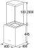 Wolkenstein W I3-40A+SSTZ Inselhaube Edelstahl 40cm EEK:A+