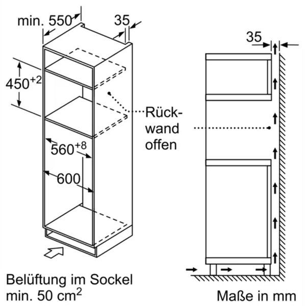 Neff C1CMG84N0 Einbau-Mikrowelle mit Heißluft 45cm Edelstahl