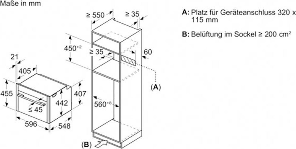 Neff C24MR21N0 Kompaktbackofen mit Mikrowelle 45cm Edelstahl