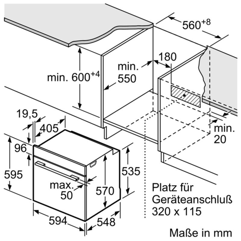 Neff E1CCD2AN0 (ECB1622) Einbau-Herd Edelstahl EEK:A