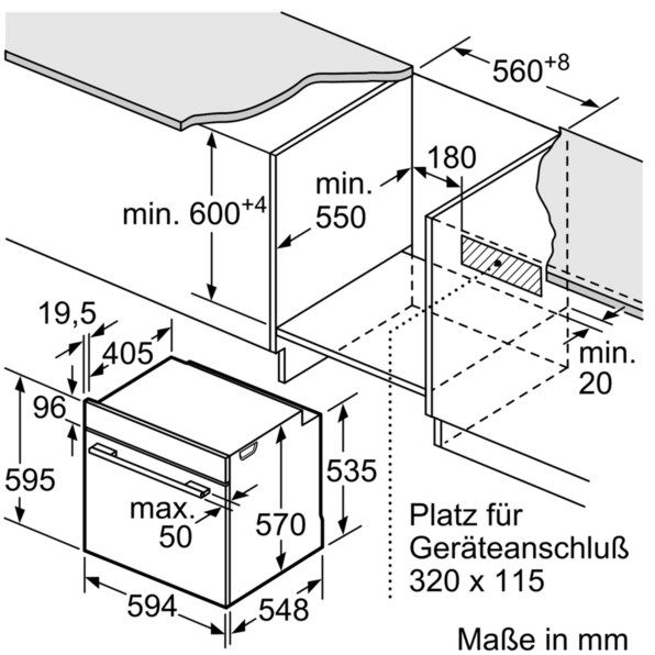 Neff E1CCD2AN1 (ECB1622i) Einbau-Herd Edelstahl EEK:A