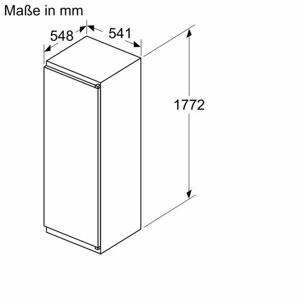 Neff KI1811SE0 Einbau-Kühlschrank 177,5*56cm Schleppscharnier EEK:E