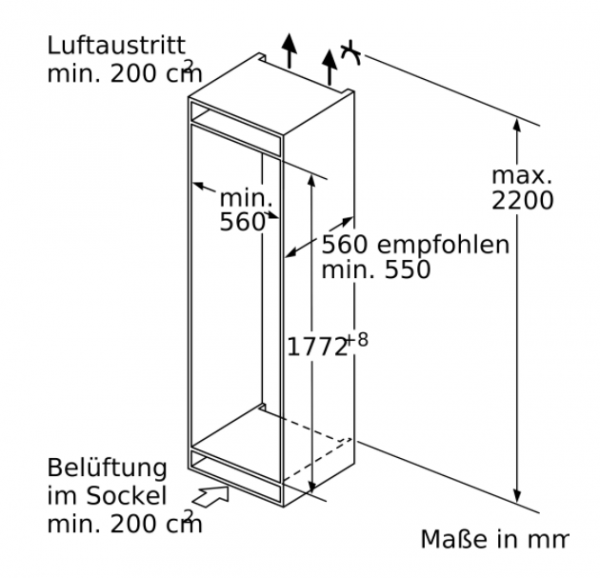 Neff KI1813FE0 Einbau-Kühlschrank EEK:E