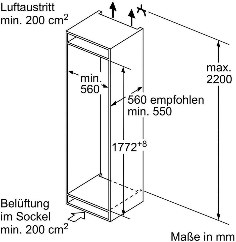 Neff KI5862FE0 Einbau-Kühl-Gefrierkombination EEK:E