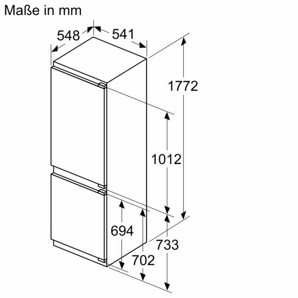 Neff KI7862FE0 Einbau-Kühlgefrierkombination EEK:F