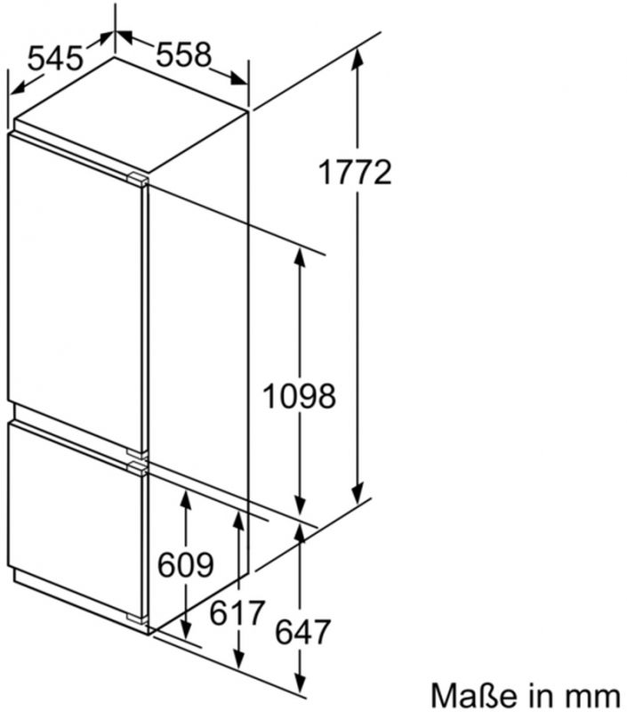 Neff KI8876DD0 Einbau-Kühlgefrierkombination EEK:D