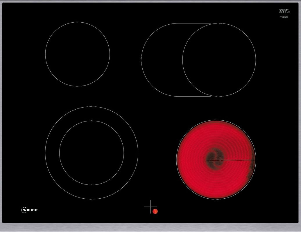 M17SRF0L0 70cm herdgebunden Edelstahl Neff Glaskeramik-Kochfeld