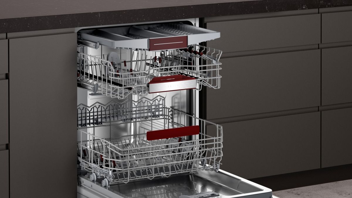 Neff S145ECS11E Einbau-Geschirrspüler integrierbar Edelstahl EEK:C