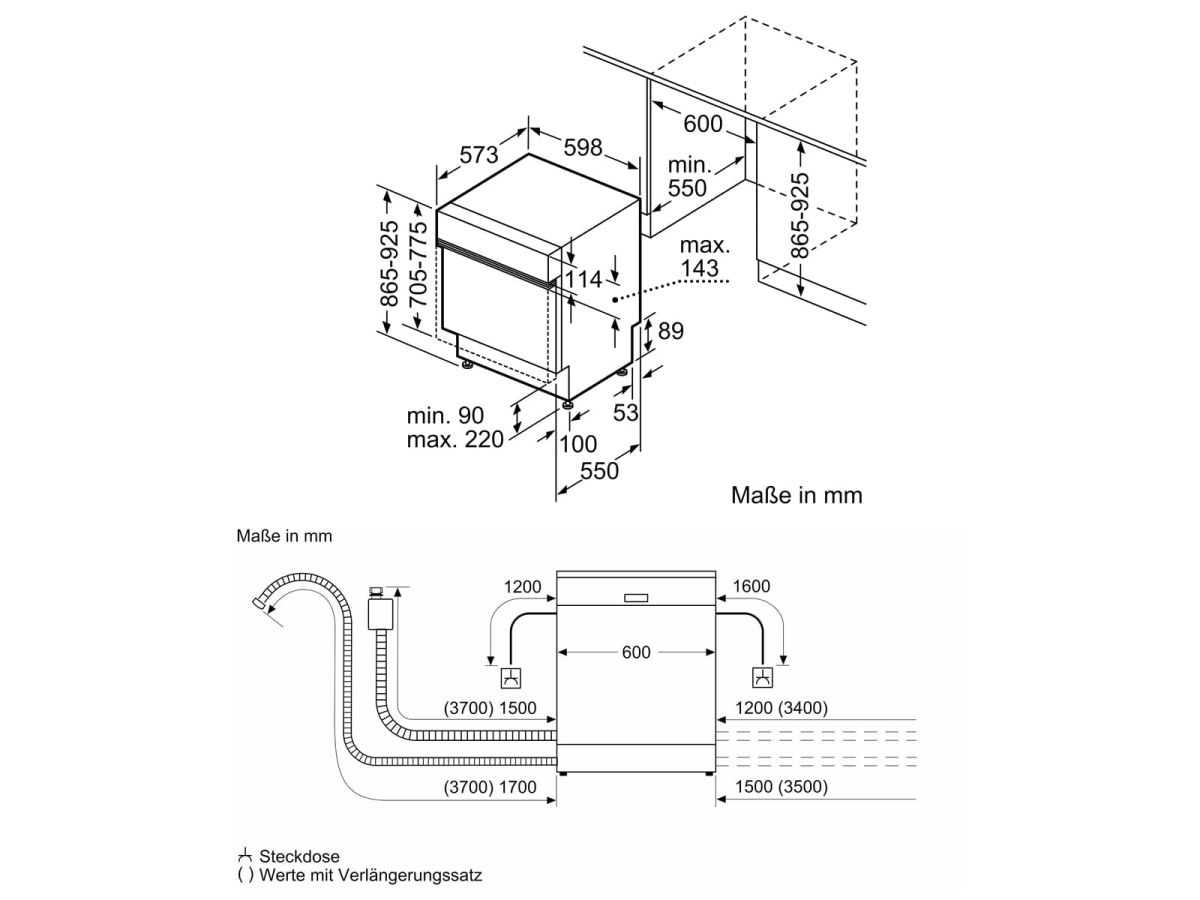 Neff S245ECS11E Einbau-Geschirrspüler integrierbar Edelstahl EEK:C