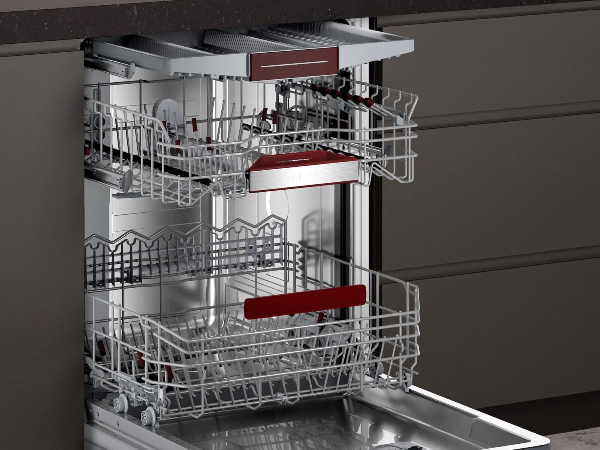 Neff S245ECS11E Einbau-Geschirrspüler integrierbar Edelstahl EEK:C