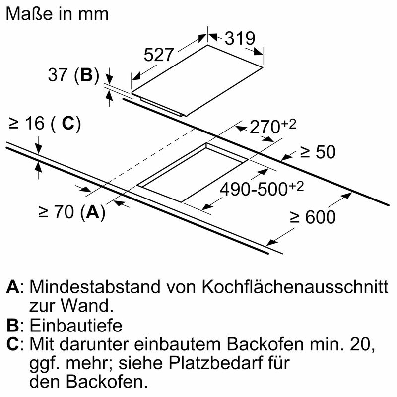 Neff T13TDF9L8 Glaskeramikkochfeld Edelstahl 30cm Domino autark