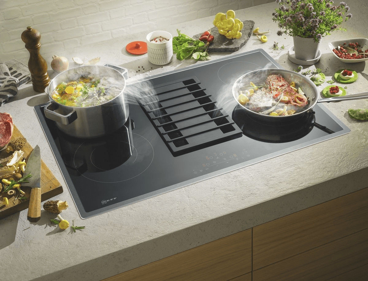 Neff T18BD3AN0 Glaskeramik Muldenlüfter Edelstahl 80cm EEK:A