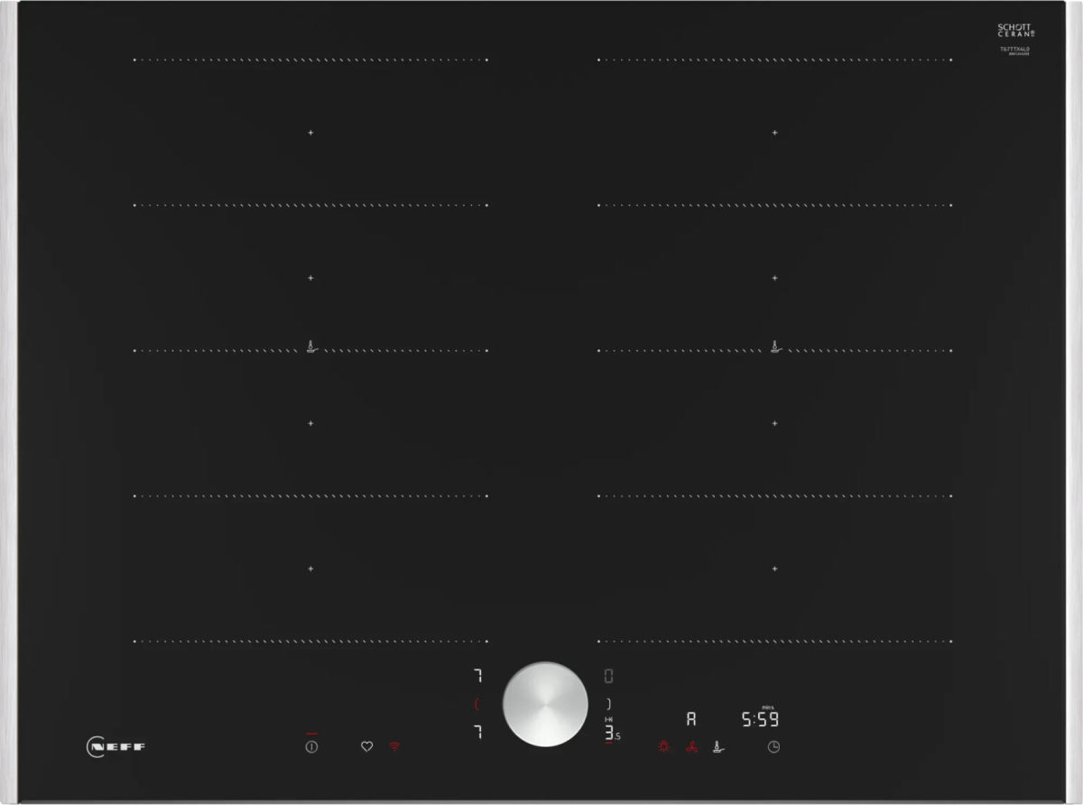 Neff T67TTX4L0 Induktionskochfeld Edelstahl 70cm autark