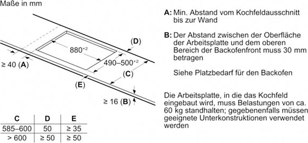 Neff T69TTX4L0 Induktionskochfeld Edelstahl 90cm autark